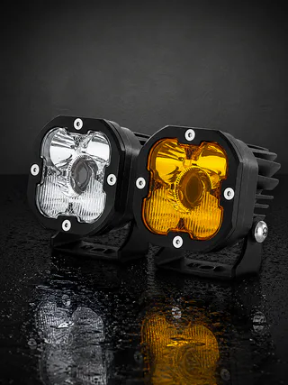 Лазерные фары Ground Zero Mini Quad 3 дюйма, фотография 2: миниатюра