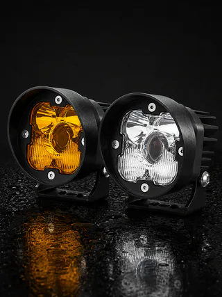 Лазерные фары Ground Zero Mini Quad 3 дюйма, фотография 3: миниатюра